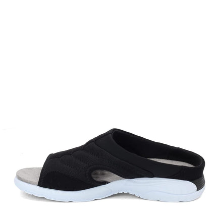 Easy Spirit Womens Traciee2 Open Toe Casual Slide Sandals, Black, Size 7.0 US / 5 UK US