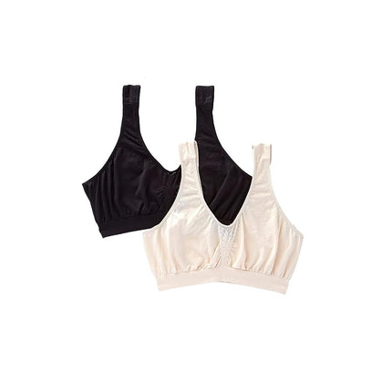 Bali Women's Microfiber Bralette Pack, Comfort Rev