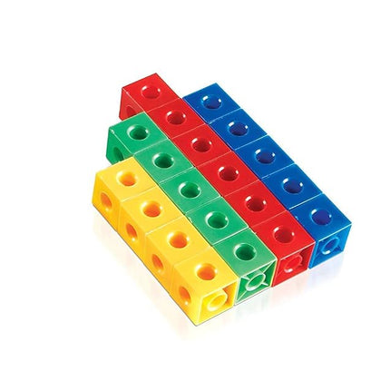 hand2mind 30500A Cubos Enlazables, Material manipulativo para matemáticas (Set de 100)