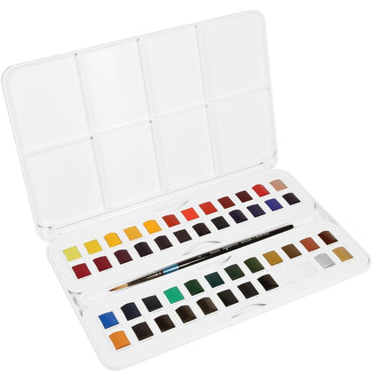 Daler Rowney Aquafine Watercolour 48 Half Pans Set