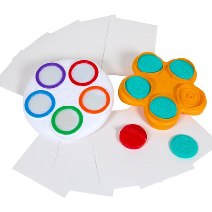 CRAYOLA Color Wonder Mess Free Fingerpaint & Stamper Kit, Safari Stamps for Kids, Color Reveal Ink, Toddler Activity, Gifts, 3+