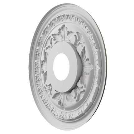 Ekena Millwork CMP16BAGHC Baltimore Thermoformed PVC Ceiling Medallion (Fits Canopies up to 6 1/2"), 16"OD, UltraCover Satin Hunt Club Green