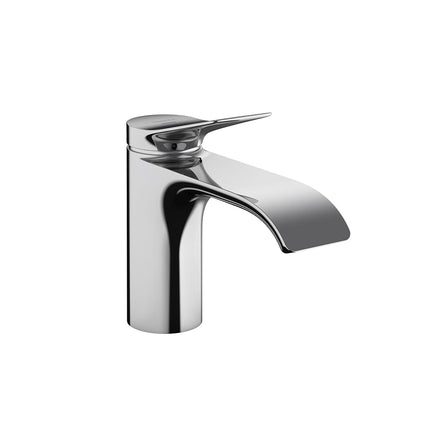 hansgrohe Vivenis Mitigeur de lavabo de salle de bain moderne monotrou à poignée unique de 15,2 cm de haut en chrome, 75010001