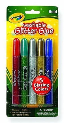 CRAYOLA Washable Glitter Glue Pens .35Oz