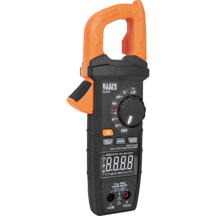 Klein Tools CL810 Clamp Meter with Flashlight – True RMS Digital Clamp Meter with Built-in NCVT, LOZ Mode, Inrush Current, Temperature, Transflective Display, IP40 Rated