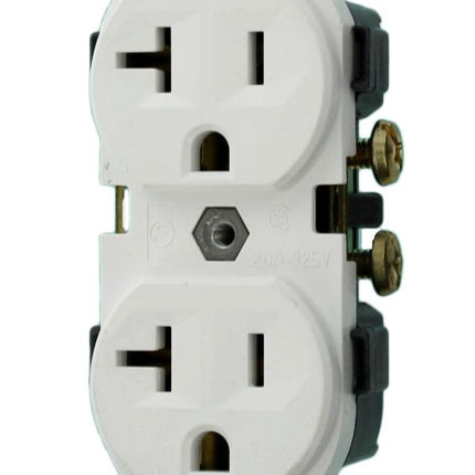 Leviton Duplex Receptacle, 20-Amp, 125-Volt, Narro