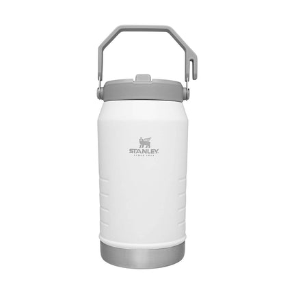 STANLEY IceFlow Gourde Isotherme en Acier Inoxydable avec Paille, Bouteille d'Eau Isotherme sous Vide pour la Maison et le Bureau, Gobelet Réutilisable avec Paille Anti-fuite, Polar, 1,9 L