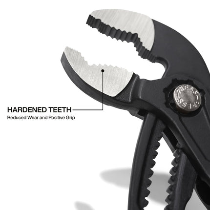 Klein Tools D5057B 7-Inch Quick-Adjust Klaw Pump Pliers, Compact Design with V-Jaw and Hardened Teeth for Maximum Torque