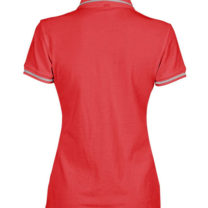 Arena Women's Team Line Short Sleeve Polo Shirt, Red, X-Small