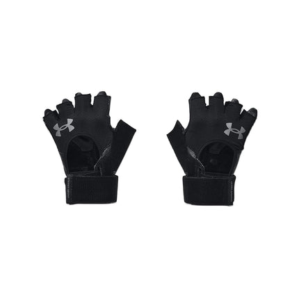 Under Armour M WEIGHTLIFTING GLOVES - Half Finger - Gloves - Black/Black/Pitch Gray - Size: LG