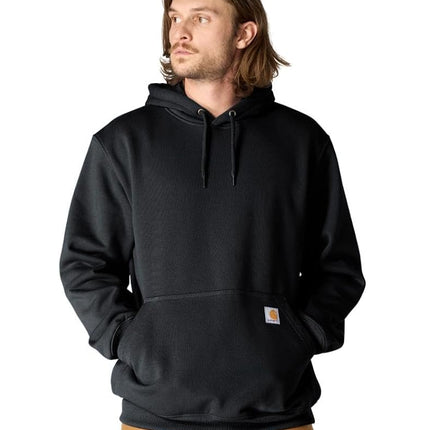 Carhartt Men's Big & Tall Rain Defender Paxton Heavyweight Hooded Sweatshirt - Black -