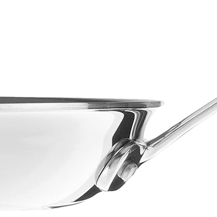 Cuisinart French Classic Tri-Ply Stainless 8" Nonstick Skillet, Comfortable Handles, Dishwasher Safe, Induction Ready (FCT22-20NSC)