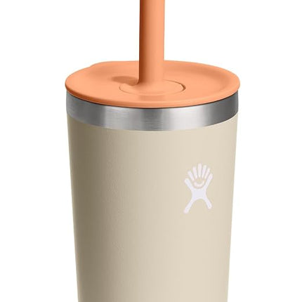Hydro Flask Kids 12 Oz Tumbler with Lid and Straw for School - Insulated Stainless Steel in Coconut Cream