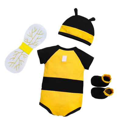 Dressy Daisy Newborn Honey Bee Romper Costume Set, Yellow, Size 000