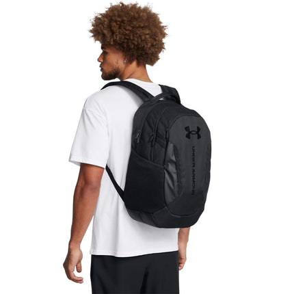 Under Armour Unisex-Adult Hustle 6.0 Backpack , (003) Black / Black / Black , One Size Fits Most