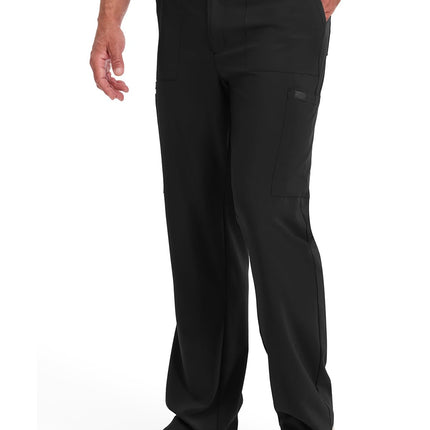 Dickies EDS Essentials Pantalón de uniforme médico cargo con cordón para hombre, Grande, Negro