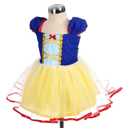 Dressy Daisy Princess Costume Tulle Dress for Girls, Yellow/Blue, Size 5