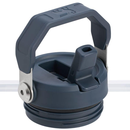 Botella de agua Stanley IceFlow Flip Straw 2.0 de 24 oz | Pajita integrada con abertura más grande | Ligera y a prueba de fugas | Acero inoxidable con aislamiento | Sin BPA | Azul marino