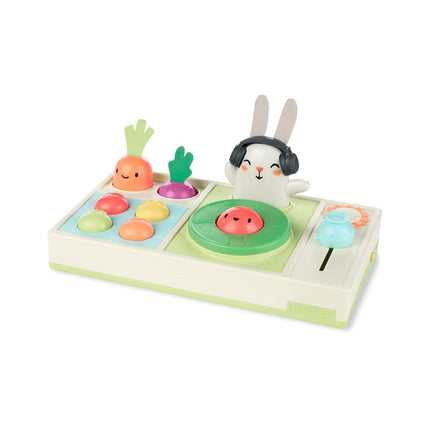 Skip Hop Baby Musical DJ Set Toy with Lights, Songs, Sound Effects, and Soft Textures, Farmstand Let The Beet Drop DJ Set (9M919210)