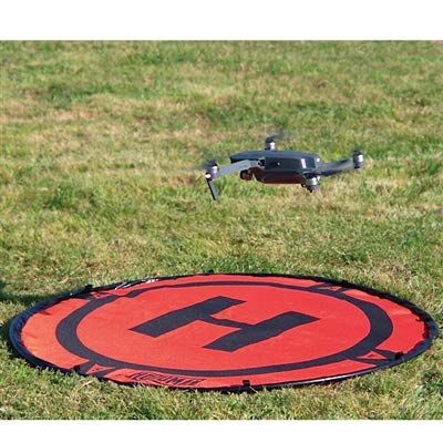 Hoodman Drone Launch Pad, 3 Ft Diameter, Orange, Accessory, Launch Pad, 1080p Video Capture, Adult Skill Level