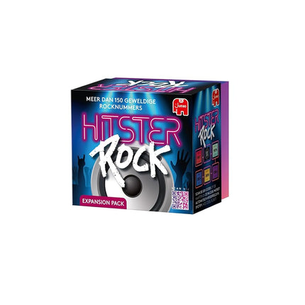 Hitster Rock Expansion, Expansion Set, Music Game, Action Game, Adult Board Game, Music Game, Card Game from 16 Years, 2-10 Players, Party Game, Dutch