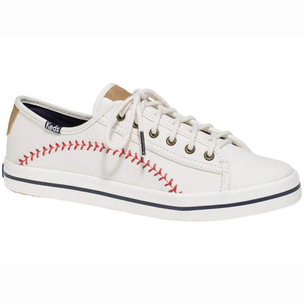 Keds Women's Kickstart Pennant Sneaker, Cream, 9 UK