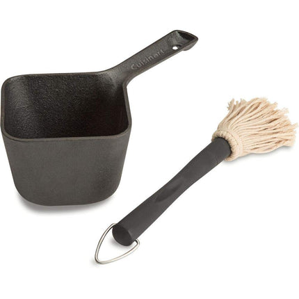 Cuisinart CBP-300 Cast Iron Basting Pot and Brush-for Grilling
