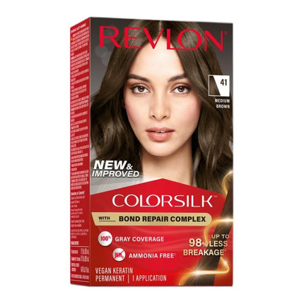 Revlon Colorsilk Hair Color 41 Medium Brown, Pack of 5