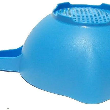 Tupperware 2 Quart Colander Strainer with Handle in Blue