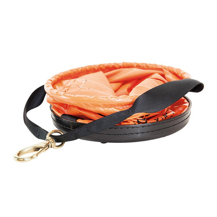 KLEIN TOOLS Utility Tool Bucket, Vinyl Lineman Bucket with Swivel Snap and Web Handle, 30 cm, 45 kg Load Rated Tool Holder, 5109SV, Orange