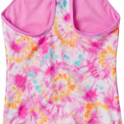 Speedo Girls Thin Strap One Piece Swimsuit (as1, Alpha, m, Regular, Watercolor Pink)