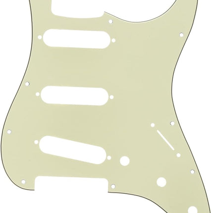 Fender Strat Pickguard S/S/S 11-Hole 3-Ply Mint Gr