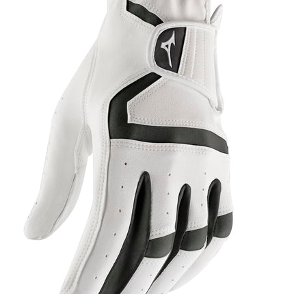 Mizuno MX Mens Faux Leather Golf Glove LH White/Bl