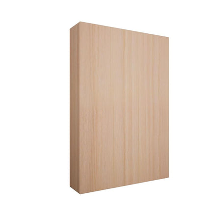 4 1/2"W x 6 1/2"H x 1"P Americraft Solid Hardwood Stain Grade Smooth Plinth Block with Squared Edge, Cherry