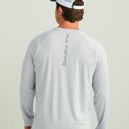 HUK Men's Pursuit Vented Long Sleeve, 30 UPF Fishing Shirt, Harbor Mist, 3XL