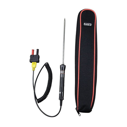 K-Type Thermometer Temperature Probe for HVAC Applications with Coiled 1.5 m Lead Klein Tools 69144