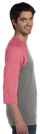 Bella + Canvas Adult 3/4 Sleeve Blended Baseball Tee