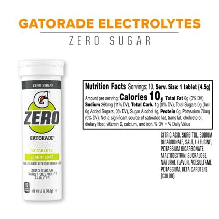 Gatorade Zero Tablets Lemon Lime (Pack of 80)
