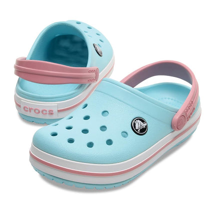 Crocs Unisex Kids Crocband K Clogs, Ice Blue White, 12 UK Child