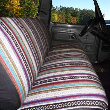 West Coast Auto Universal Baja Saddle Blanket Bench Full Size Seat Cover Fits Ford, Chevrolet, Dodge, and Full Size Pickup Trucks (National)