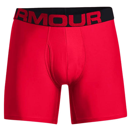 Sous-vêtement Under Armour Boxerjock Tech 15 cm pour homme, lot de 2, Rouge (600)/Noir, 5XL