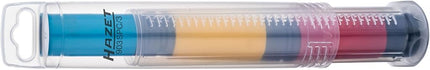 Set di chiavi a bussola HAZET 903SPC/3, Chiave quadra da 12,5 mm (1/2 pollice), larghezza trasversale 17 21 mm, con bussola in plastica, Montaggio di pneumatici con cerchioni in alluminio