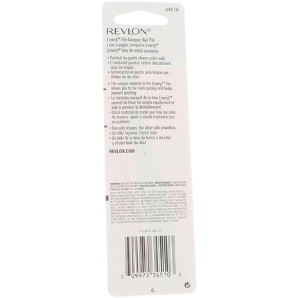Revlon Rev Compact Emery File Size 1Ea Comapact Emeryl File Pack Of 4