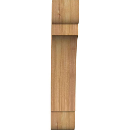 Ekena Millwork BRC04X10X18OLY00SWR 3 1/2"W x 10"D x 18"H Olympic Smooth Knee Brace, Western Red Cedar