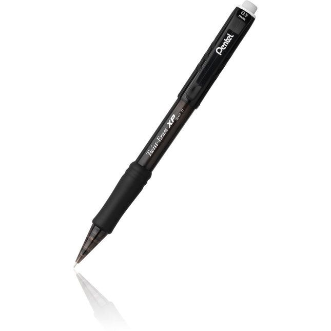 Pentel Twist Erase EXPRESS Automatic Pencil, 0.7mm Lead Size, Black Barrel, Box of 12 (QE417A)