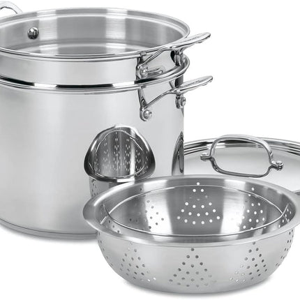 Cuisinart 77-412 Chef's Classic Stainless 4-Piece 12-Quart Pasta/Steamer Set,Stainless Steel