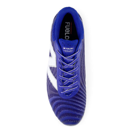 New Balance Men's FuelCell 4040 V7 Metal Baseball Shoe, Team Royal/Optic White, 8 US