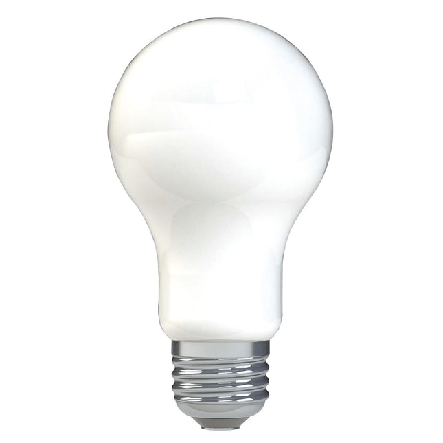Paquete de 8 bombillas LED A19 GE Relax de 40 W equivalentes, regulables, de luz cálida 44898