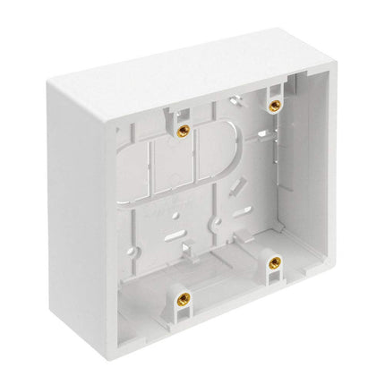 Leviton 42777-2WA Surface Mount Backbox, Dual Gang, White
