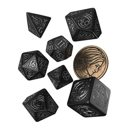 Q-Workshop Witcher Dice Set. Yennefer - Q-Workshop Obsidian Star, Mixed, E37